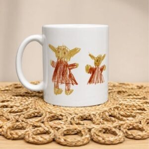 Lapse joonistusega tass